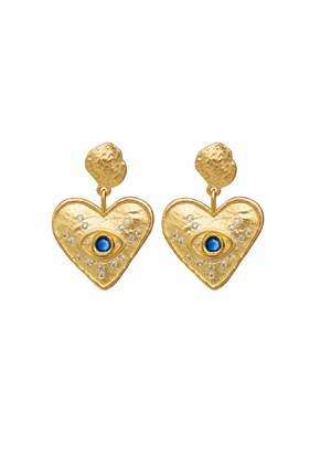 Constantine earring Forgyldt Maanesten